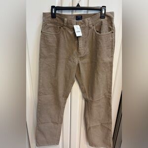 J. Crew Men's Corduroy Pants in Tan